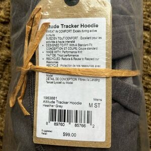 prAna Men’s Heather Grey Altitude Tracker Hoodie / Medium / NEW